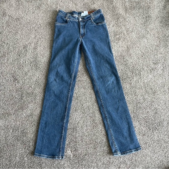 lawman Denim - Lawman Jeans Womens Size 5 (27x32) Superior Slim Fit Bare Back Rhinestones Denim